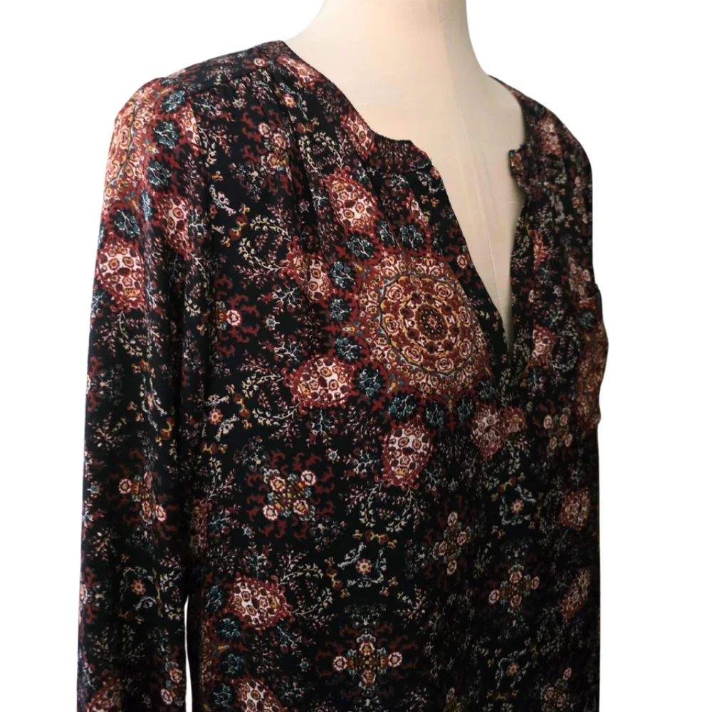 Evereve Allison Joy Lorene Dress Boho Medallion Print Small - Picture 5 of 5